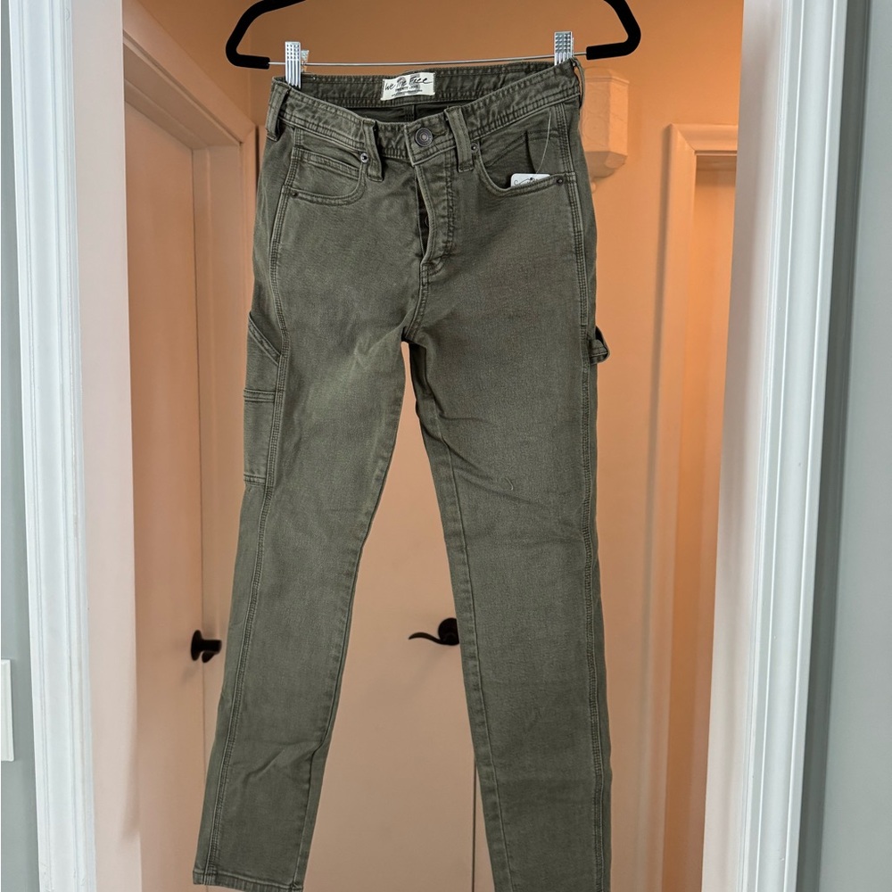 We The Free Khaki Utility Trousers